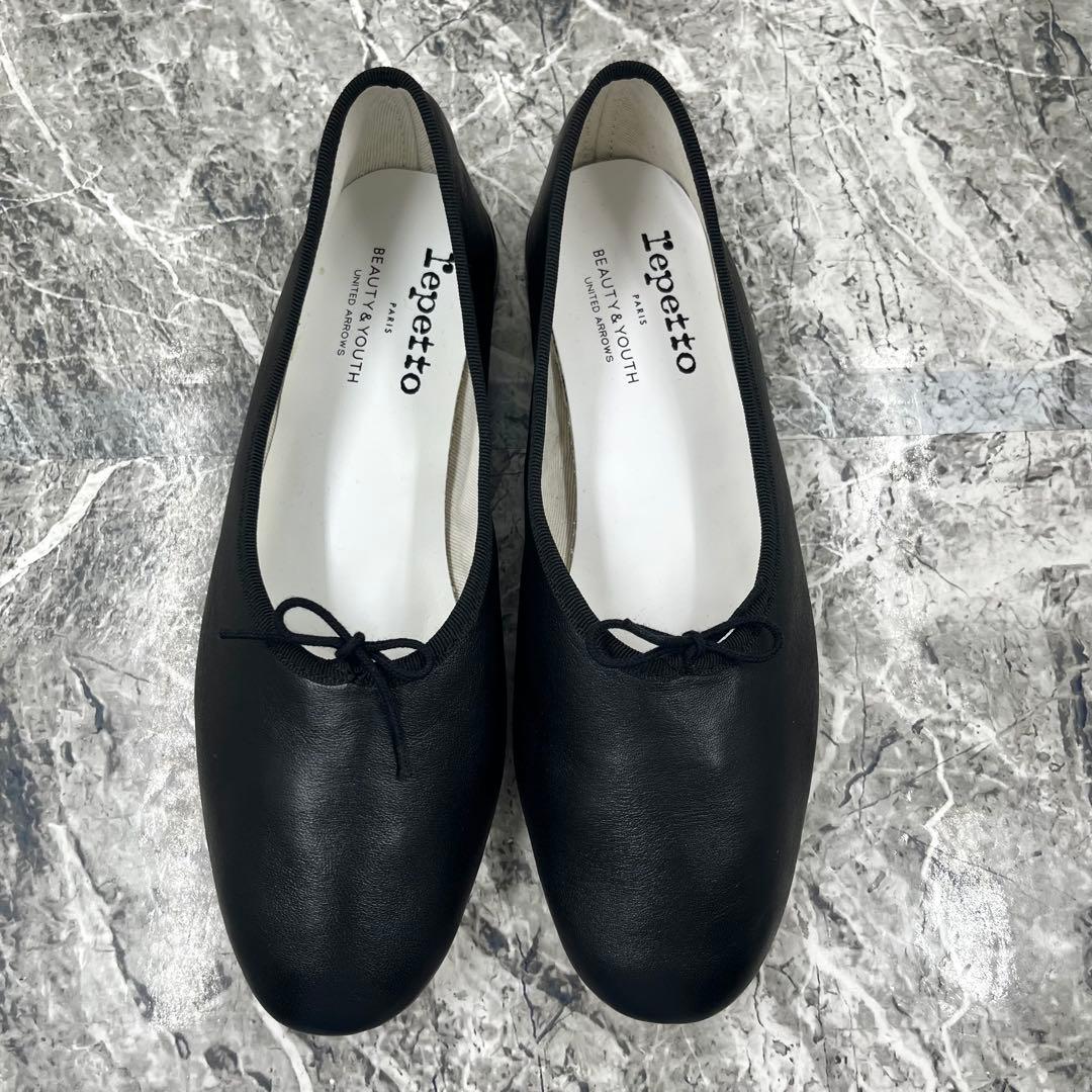 【極美品】 レペット マノン バレエシューズ 40 パンプス ブラック 別注