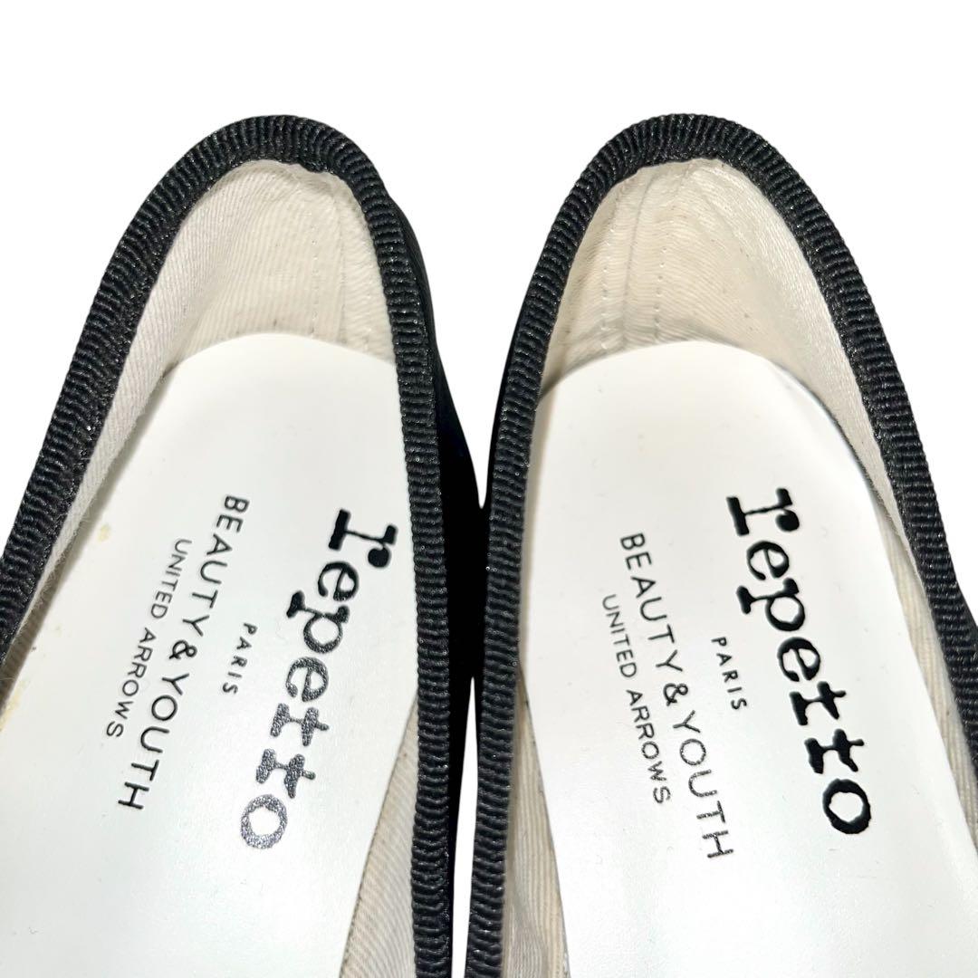 【極美品】 レペット マノン バレエシューズ 40 パンプス ブラック 別注