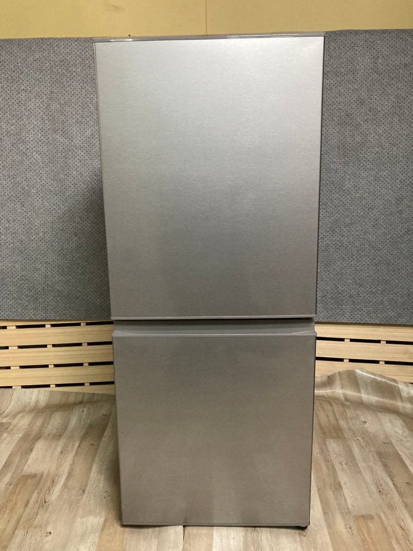 シルバー 2ドア冷蔵庫