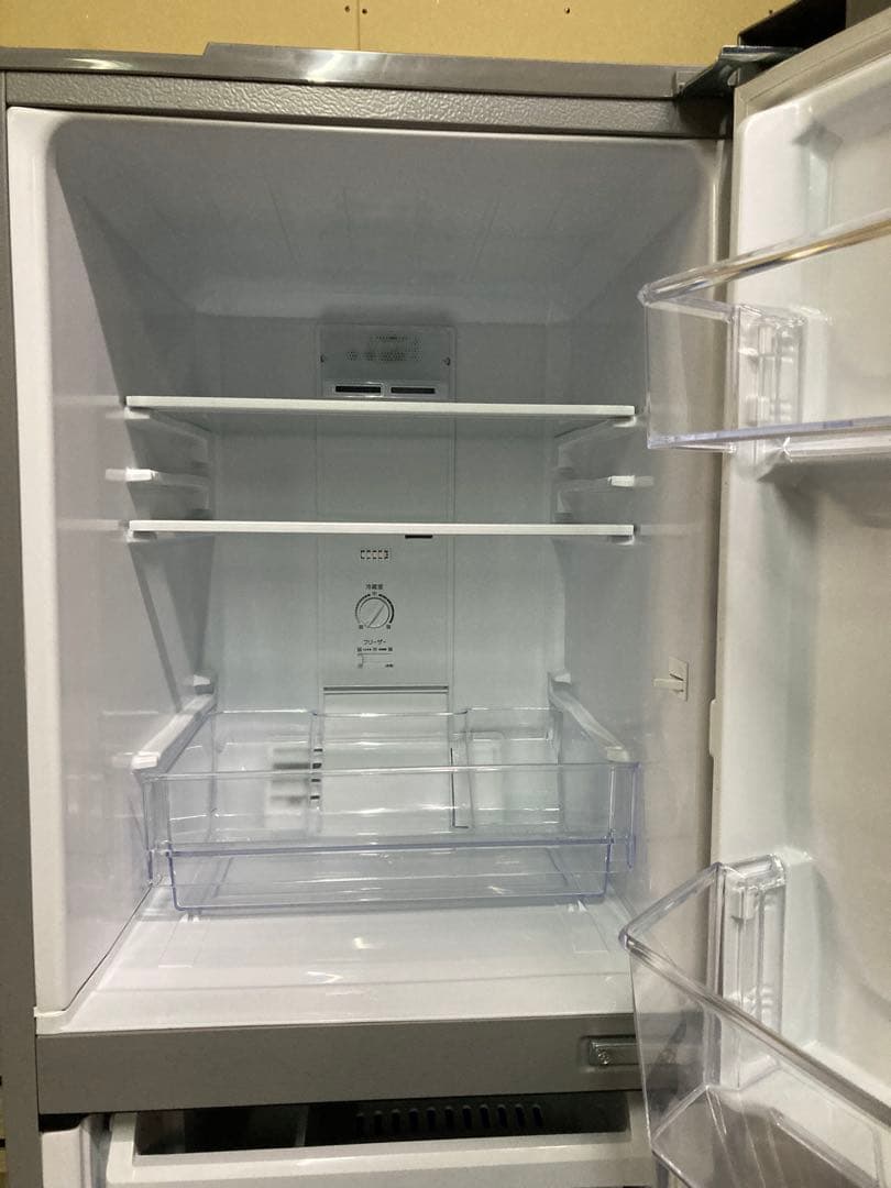 シルバー 2ドア冷蔵庫