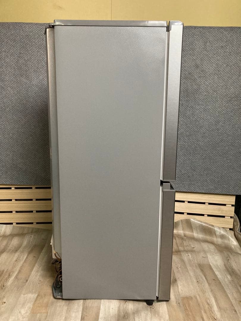 シルバー 2ドア冷蔵庫