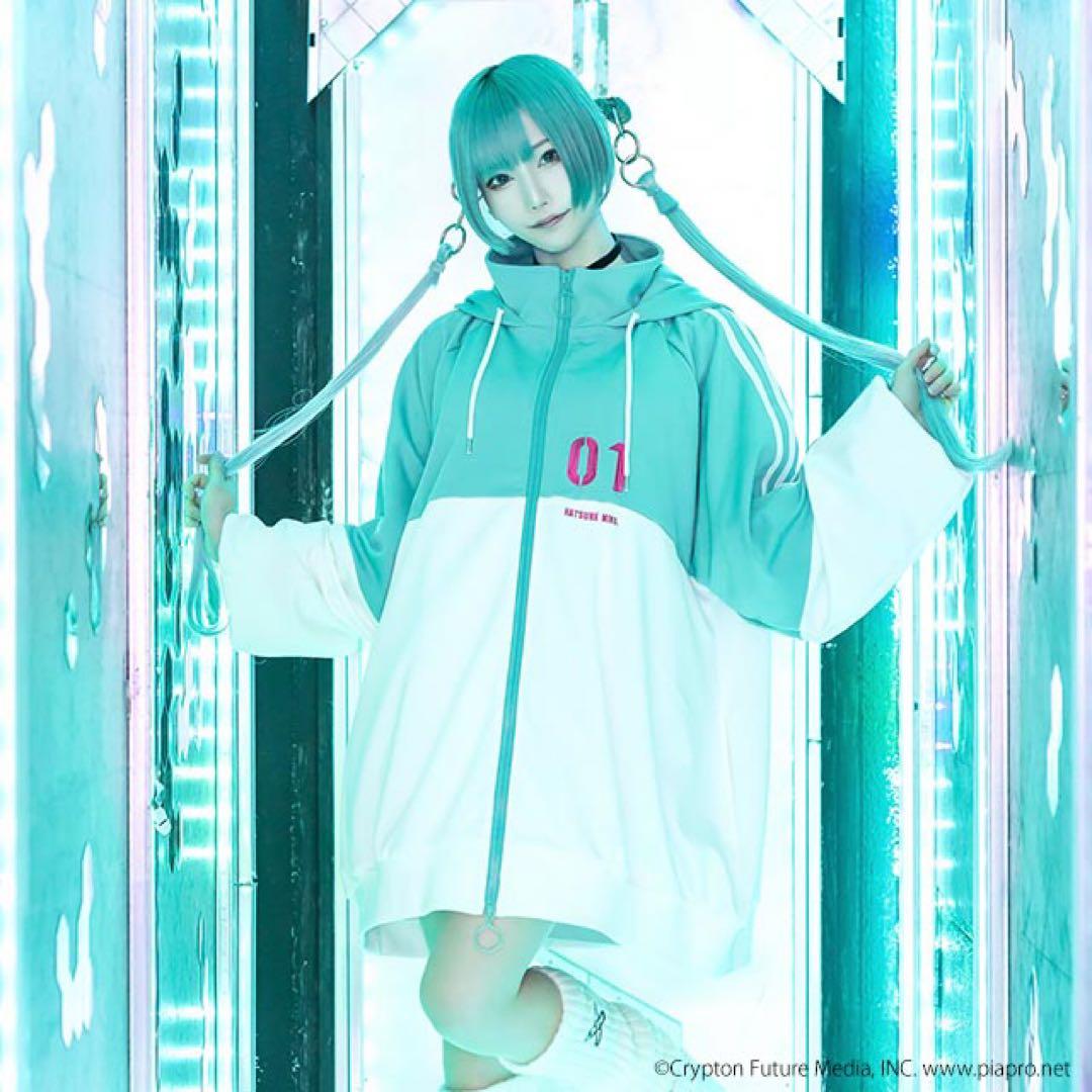 初音ミク ジャージパーカー 【EMERALD】 / 初音ミク×リッスンフレーバー