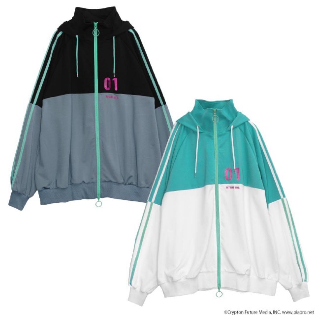 初音ミク ジャージパーカー 【EMERALD】 / 初音ミク×リッスンフレーバー