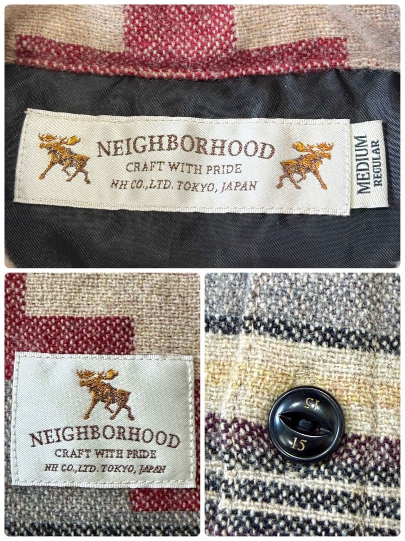 【美品】ネイバーフッド ネイティブ柄 オルテガコットンシャツジャケット M