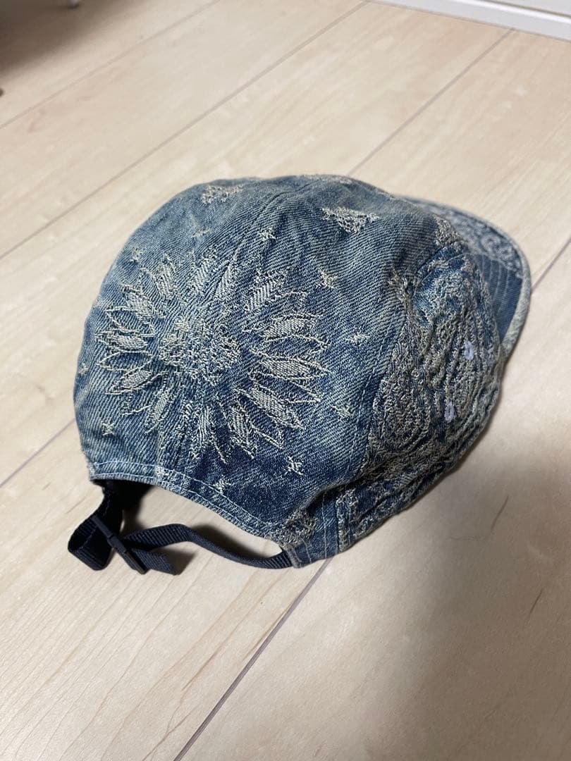 帽子 Supreme Bandana Jacqurd Denim Camp Cap