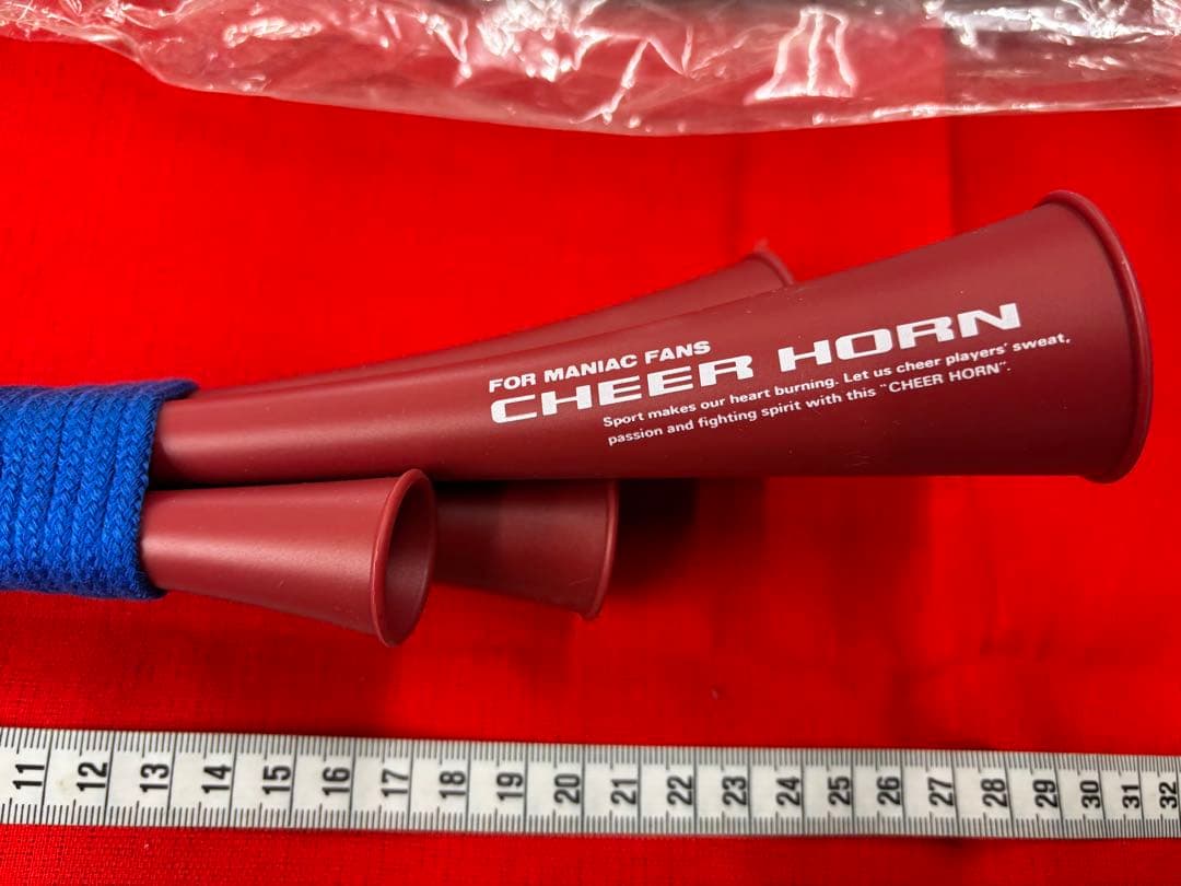 [希少品] 応援グッズ　チアホーン　プラ製　4連　新品・未使用※値下げ不可