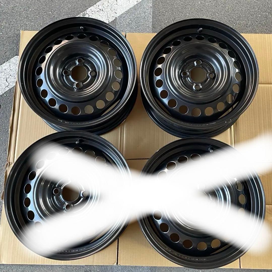 送料込み　②日産　E13ノート後期　純正鉄ホイール　新車外し　①と同時購入必須