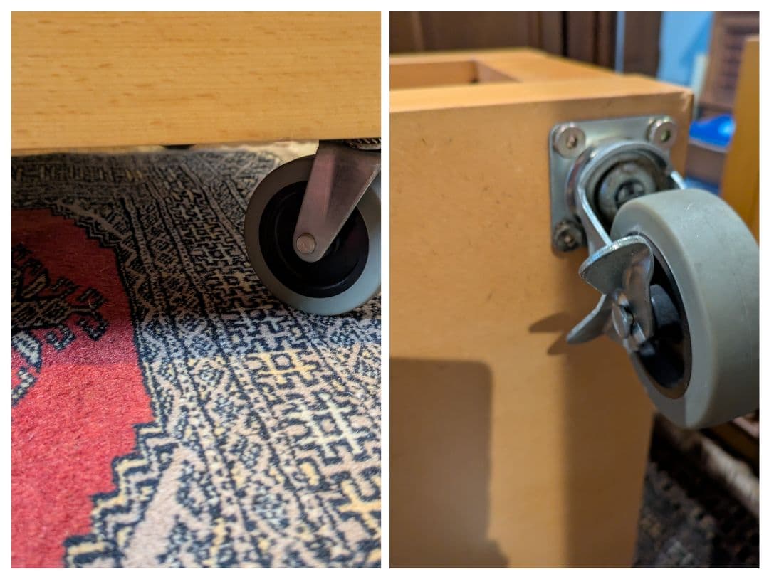 無印良品 テレビボード キャスター付き　ナチュラルウッド