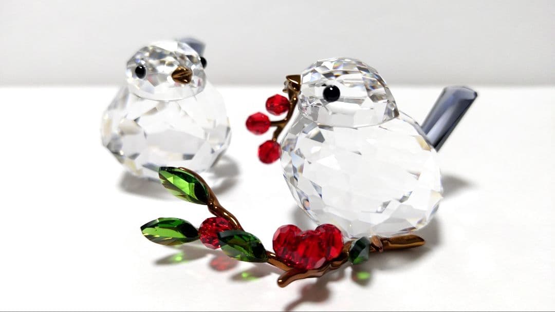 Swarovski Idyllia ラブバードとベリー