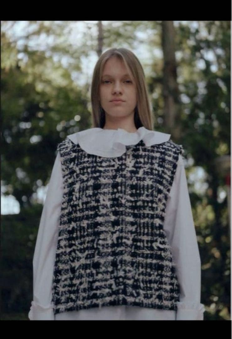 OHGA ツイードベスト　新品　タグ付