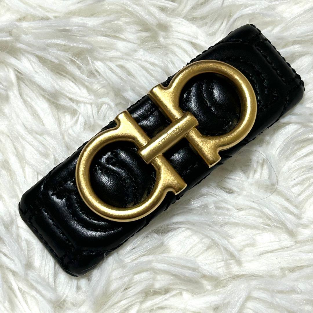 【極美品✨】箱付き！サルヴァトーレ フェラガモ バレッタ レザー ガンチーニ