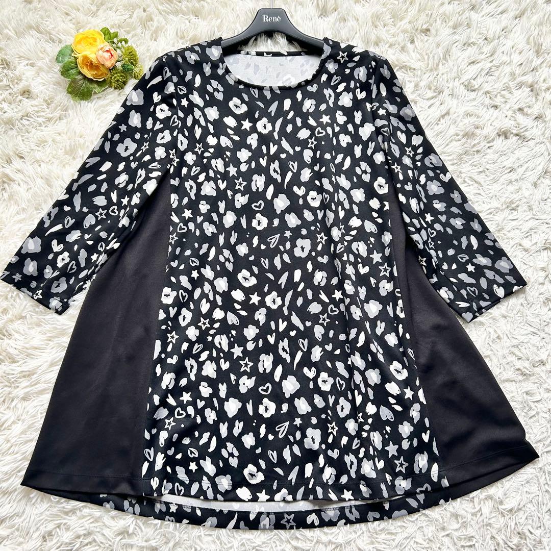 未使用級♡レリアン チュニック 花柄 星 ハート 13 大きいサイズ 近年モデル