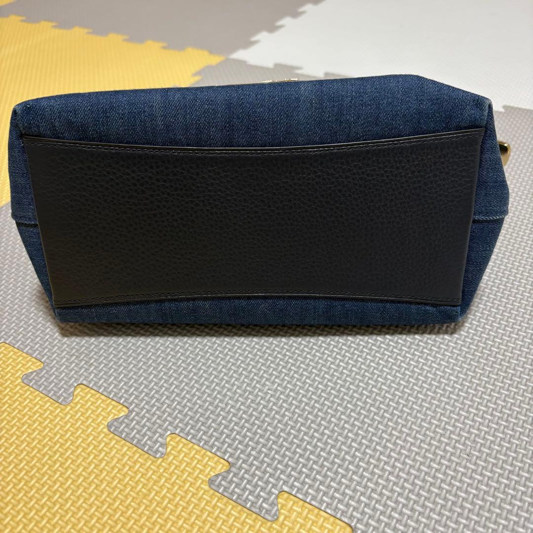 COACH コーチ　デニム ハンドバッグ　ミニエマサッチェル