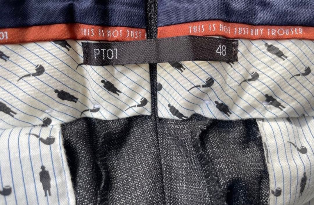 PT01 サイズ48 SUPER100 GENTLEMAN FIT スラックス