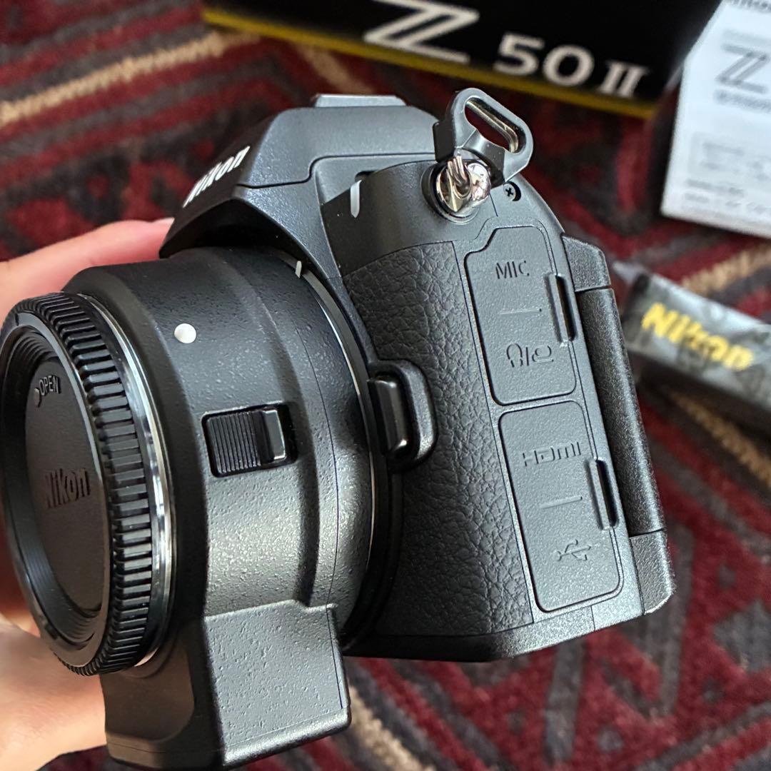 Nikon Z50II ボディ 本体 純正バッテリー　元箱・付属品　FTZ 付き