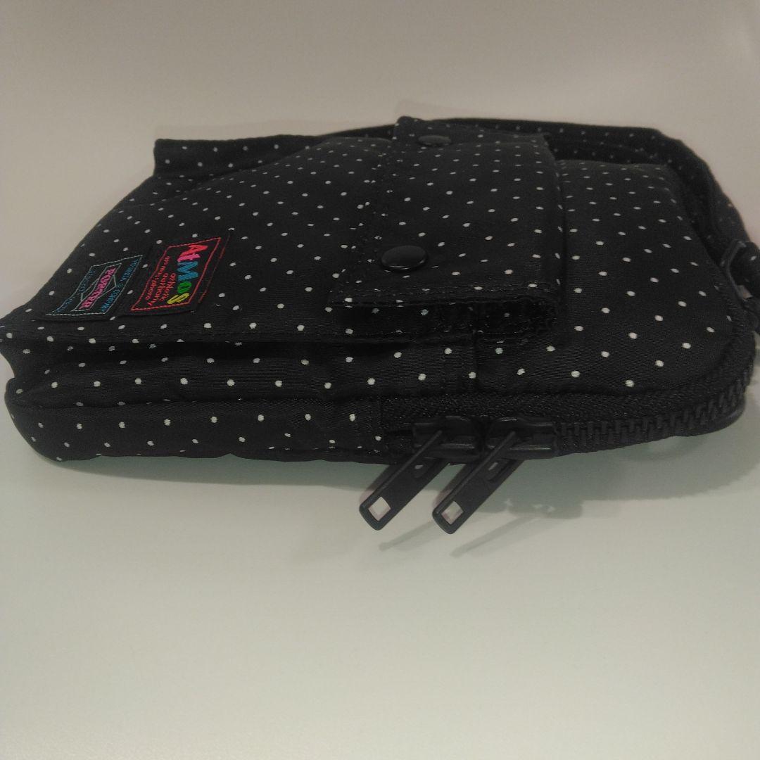未使用品　希少　Porter × Atmos ショルダーバッグ　ドット　ブラック