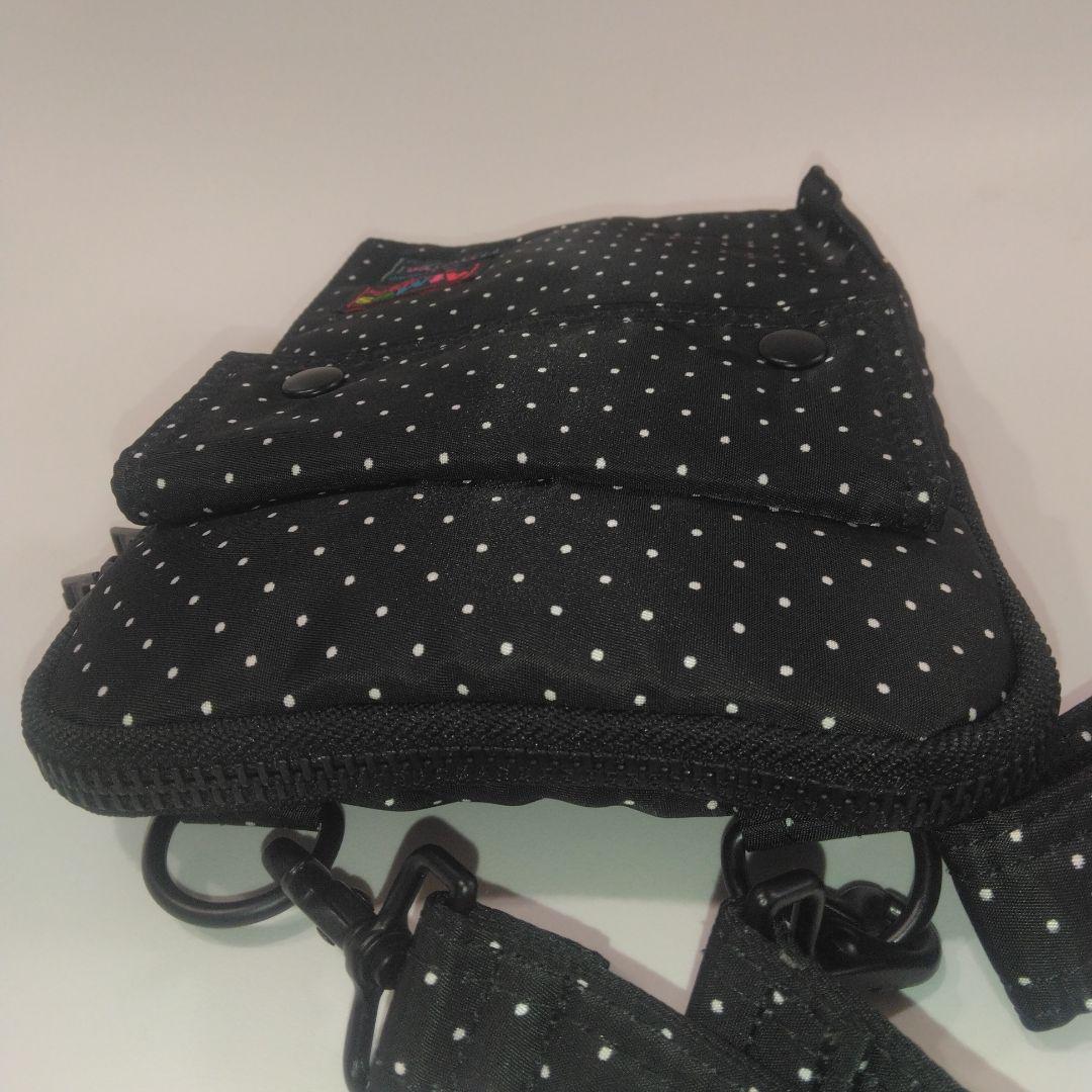 未使用品　希少　Porter × Atmos ショルダーバッグ　ドット　ブラック