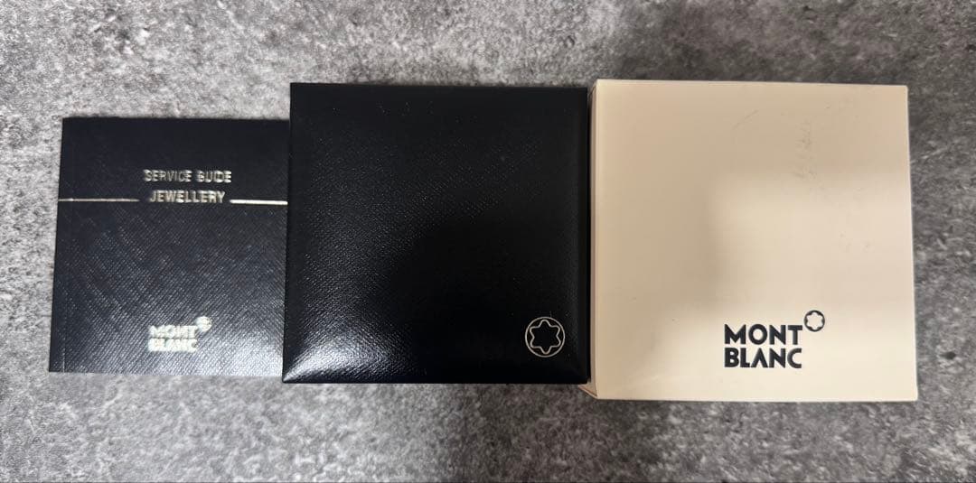 モンブラン MONT BLANC ロゴ入りカフリンクス シルバー リバーシブル