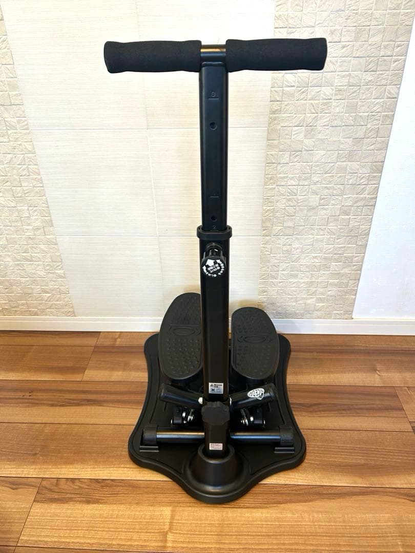 ナイスデイ NICEDAY ステッパー 専用ハンドル台付き 健康ステッパー　黒