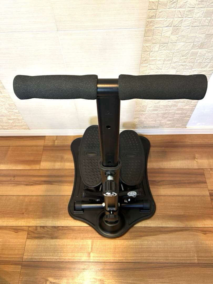 ナイスデイ NICEDAY ステッパー 専用ハンドル台付き 健康ステッパー　黒