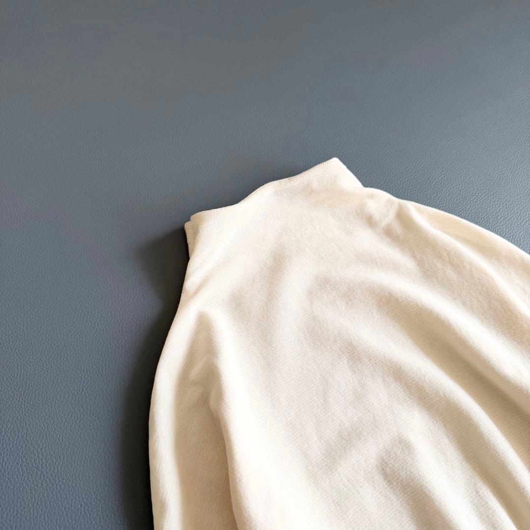 【イッセイミヤケ ISSEY MIYAKE】 変形裾 ハイネック カットソー