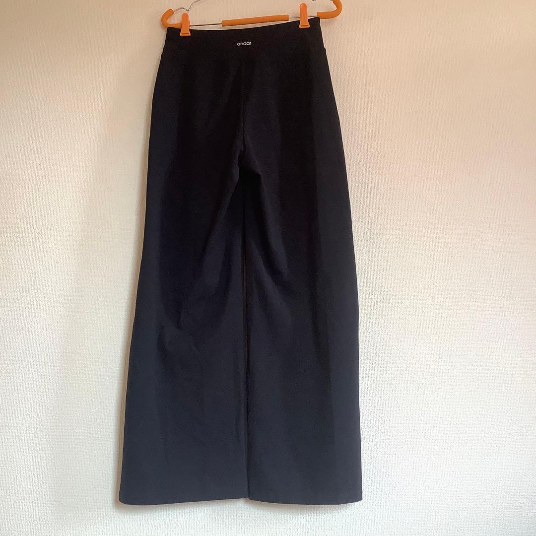 andar Airywin マキシワイドレギンス　黒 L ロング