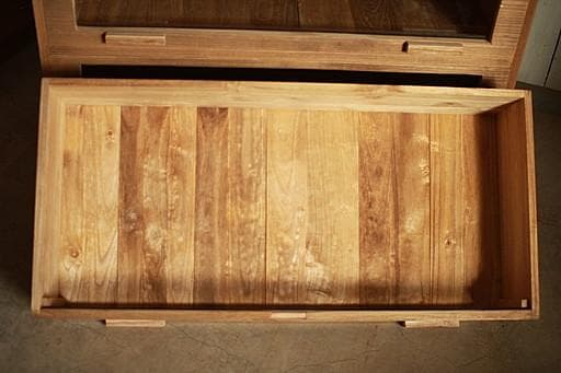 前面ガラスの引き出し3段　食器棚　収納棚　キャビネット　シャツケース　古家具