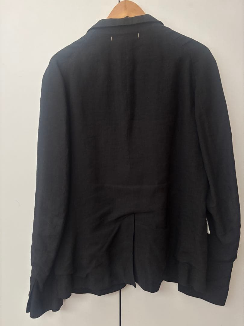 suzuki takayuki リネン 黒 テーラードジャケット