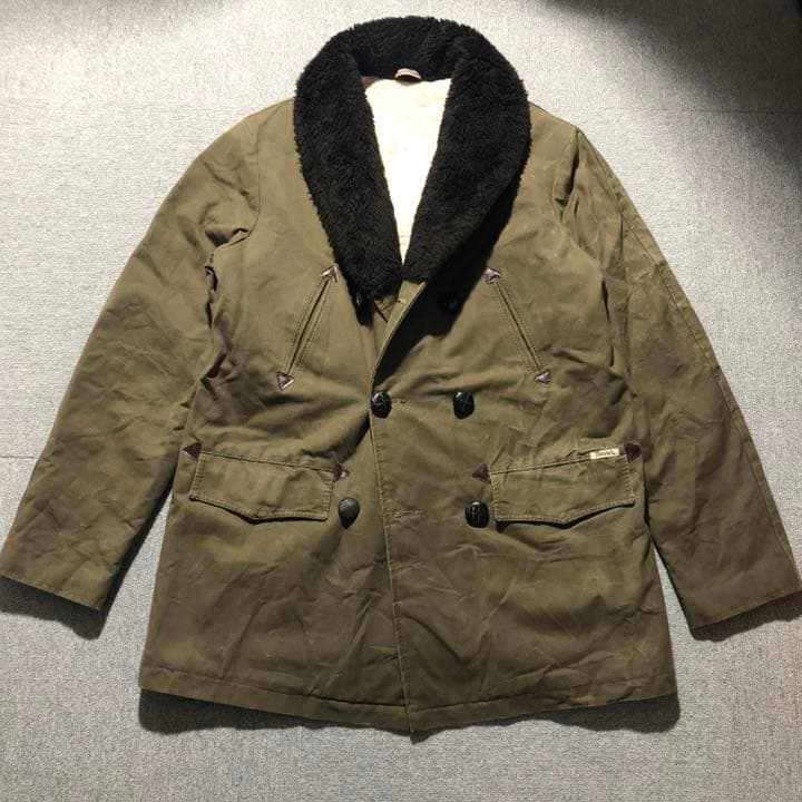 70s80s French製 ヴィンテージ カナディアンjk コート ボア 古着