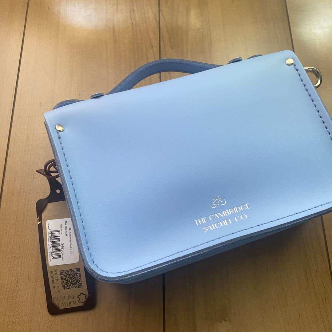 新品　Cambridge Satchel ライトブルー メッセンジャーバッグ
