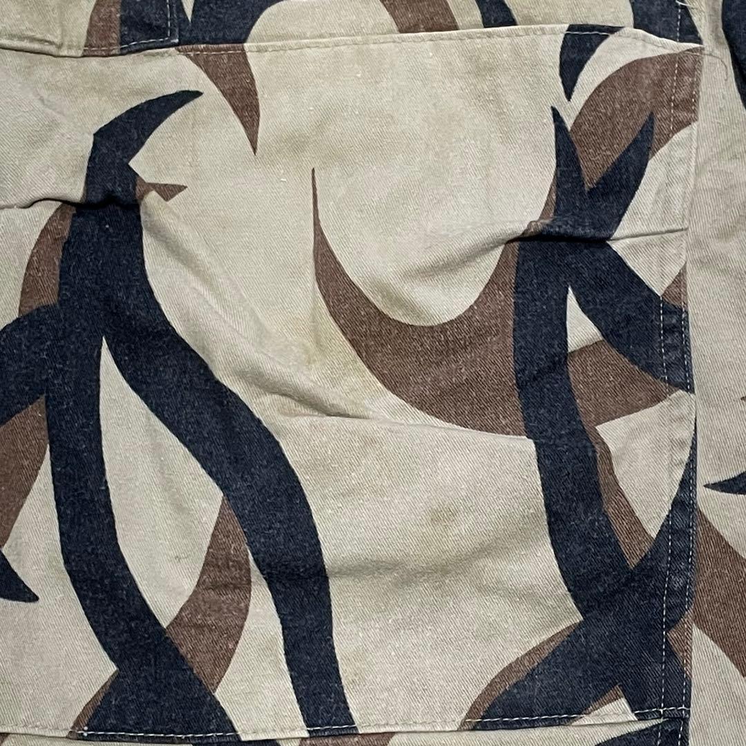 希少 80s ASAT USA製 トライバルカモ カーゴパンツ　オリジナル　Ｌ