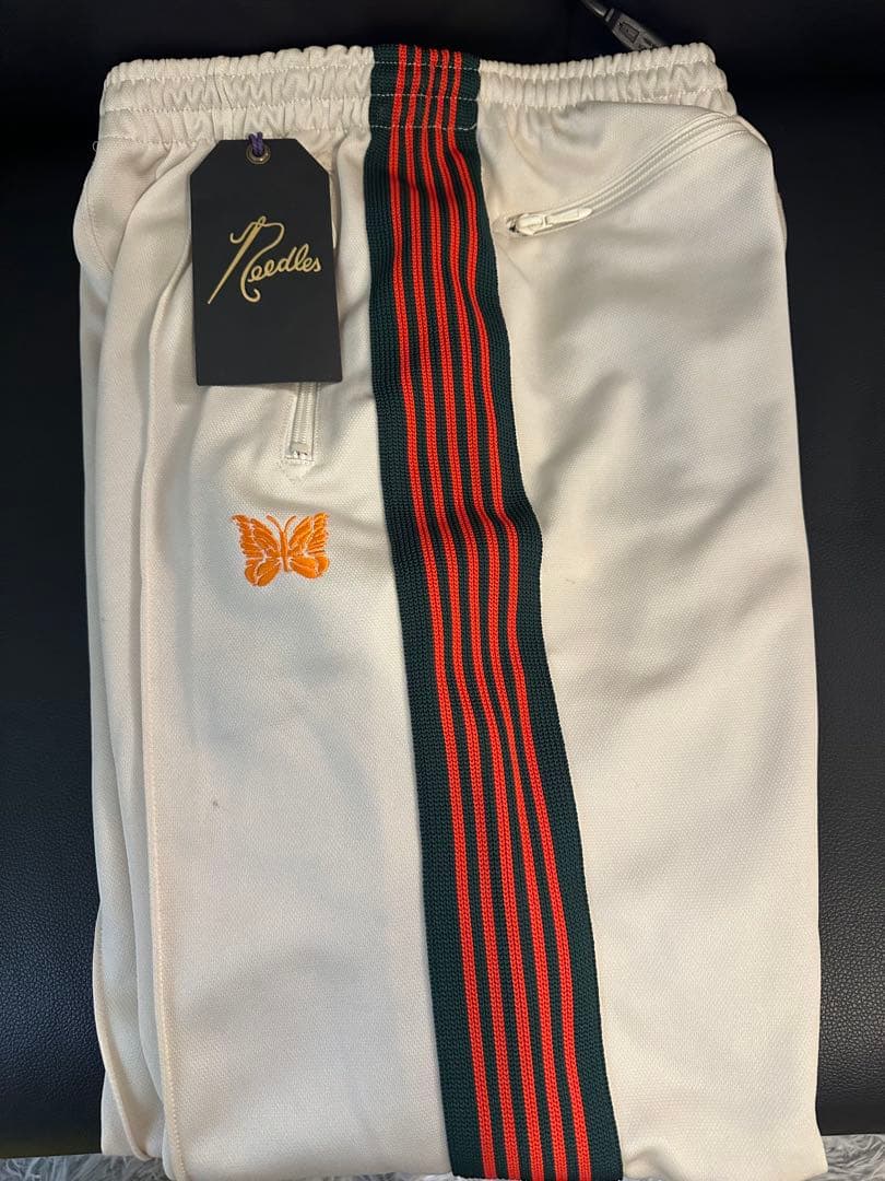 Needles パンツ　ホワイト/グリーン/オレンジ
