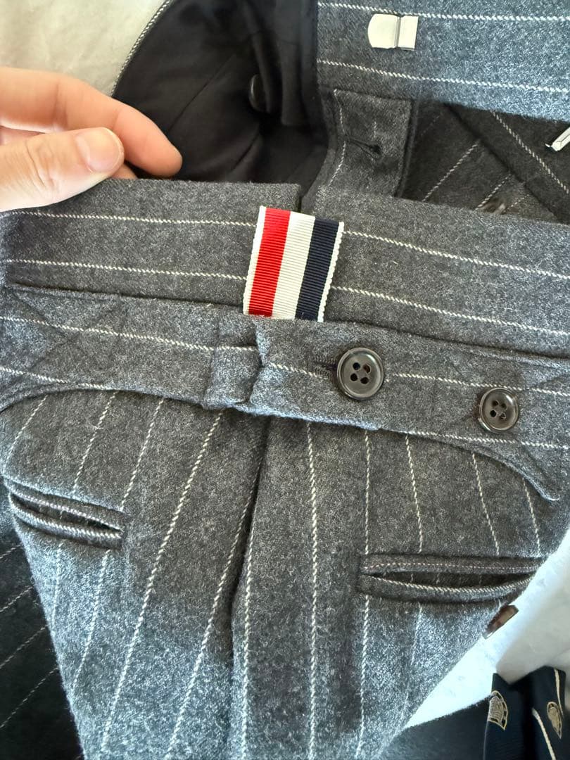 THOM BROWNE. ストライプ スラックス サイズ0