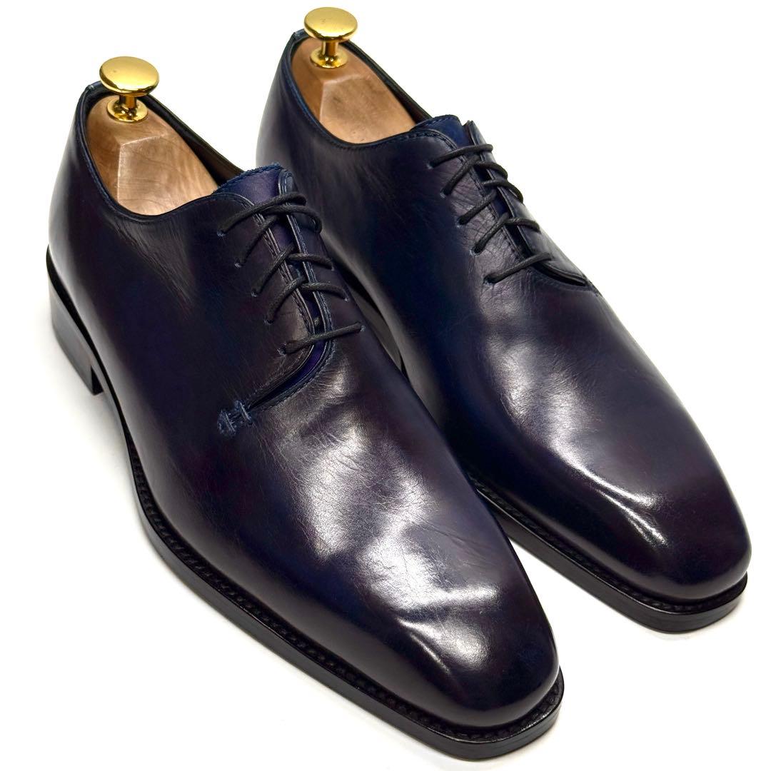 【美品】MON MODEL ホールカット ビジカジ ロングノーズ ビジネス 本革