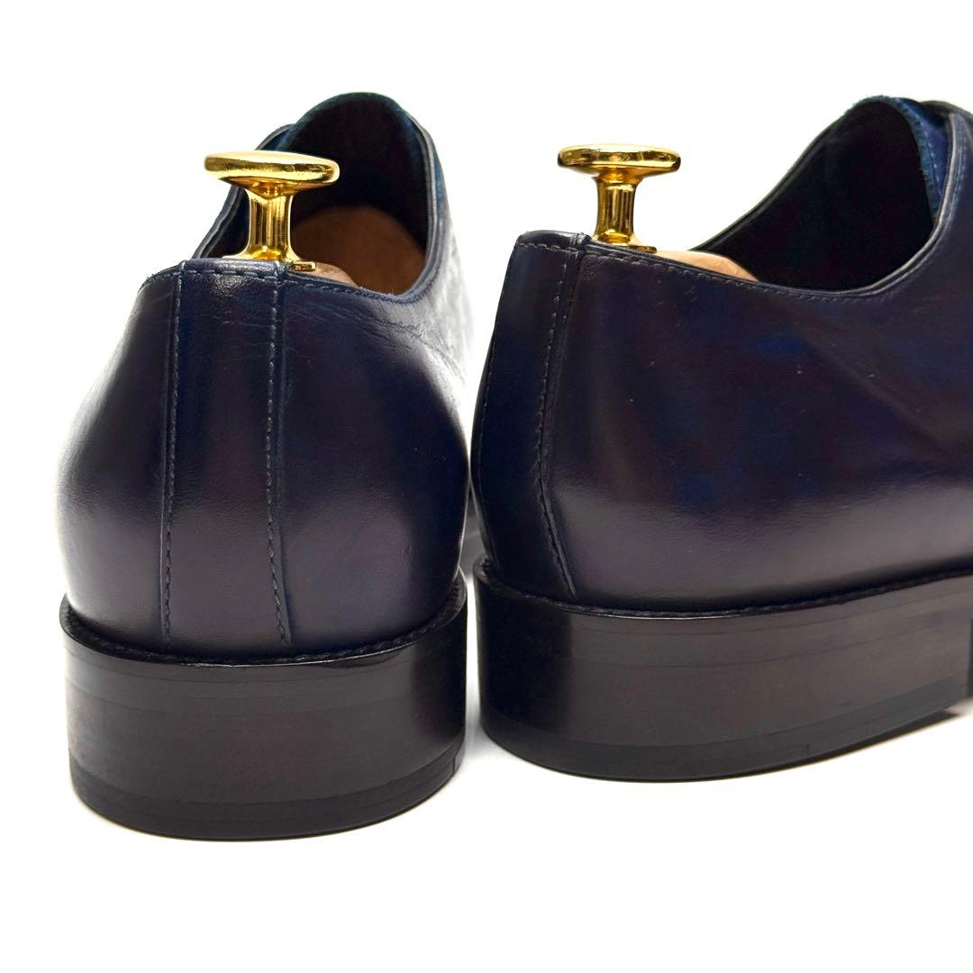 【美品】MON MODEL ホールカット ビジカジ ロングノーズ ビジネス 本革