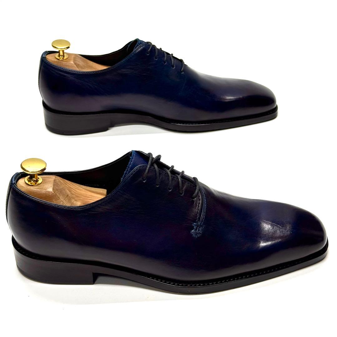 【美品】MON MODEL ホールカット ビジカジ ロングノーズ ビジネス 本革