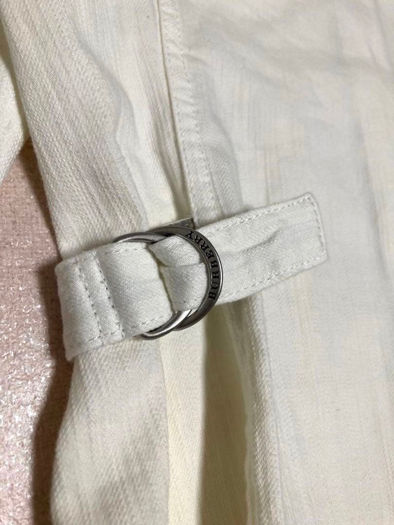美品 BURBERRY LONDON ホワイト デニム ジャケット ノバチェック