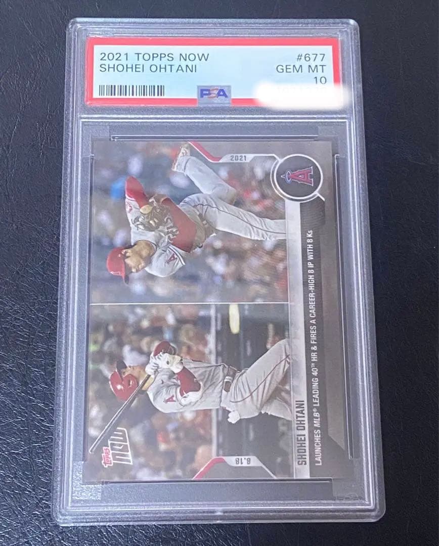 【PSA10】大谷翔平 40号ホームラン 8勝目 MLB カード topps