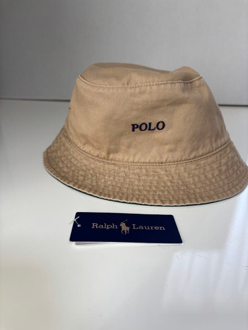 RalphLauren ビームス別注リバーシブルバケットハットカーキ/グリーン