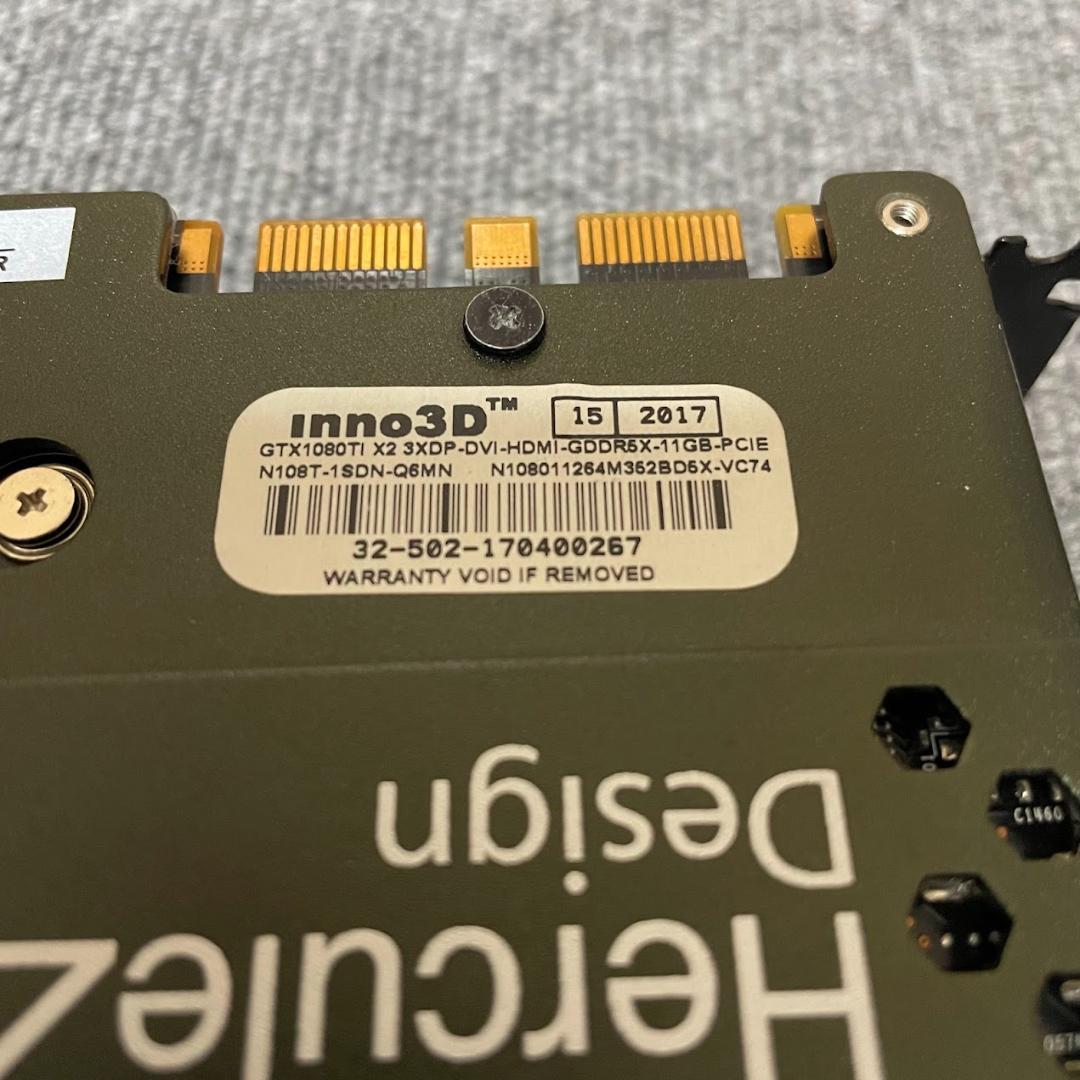 訳あり (対策済) 動作品 GeForce GTX1080Ti 11GB