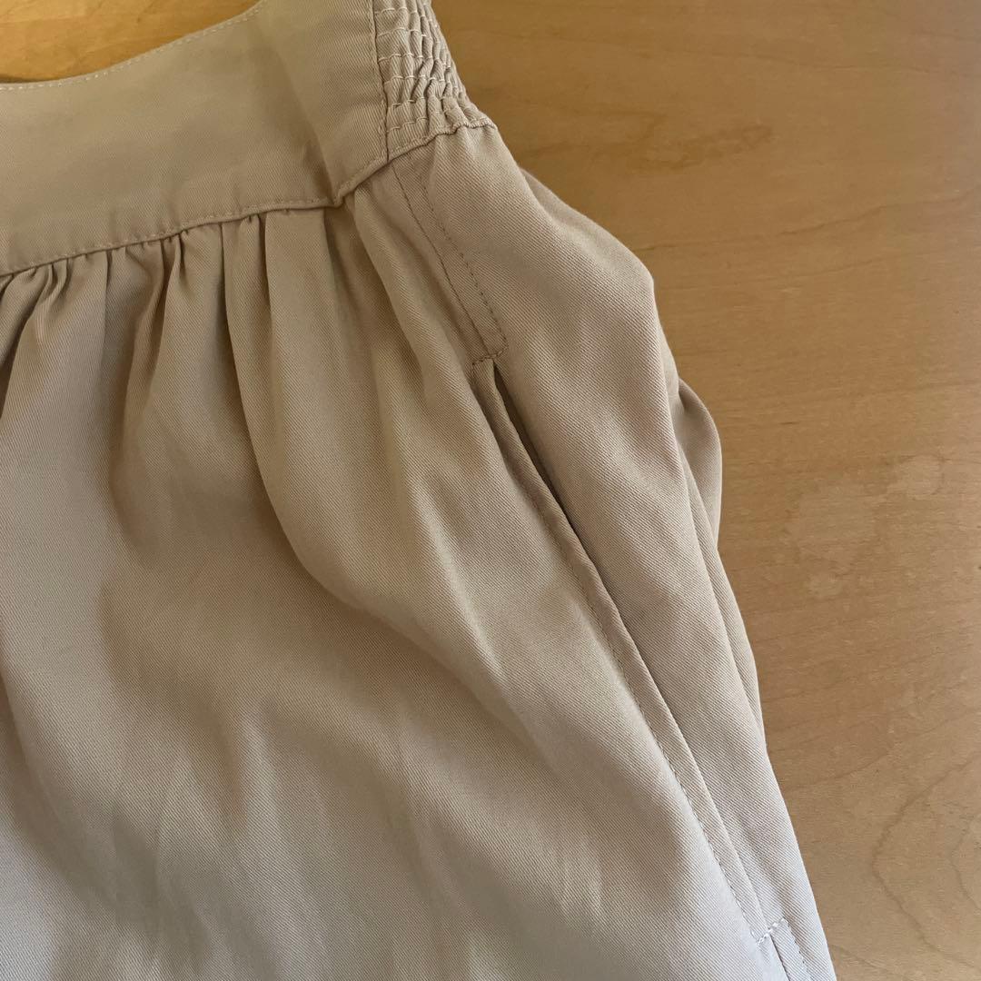 TENNE HANDCRAFTED MODERNシャーリングパンツベージュ