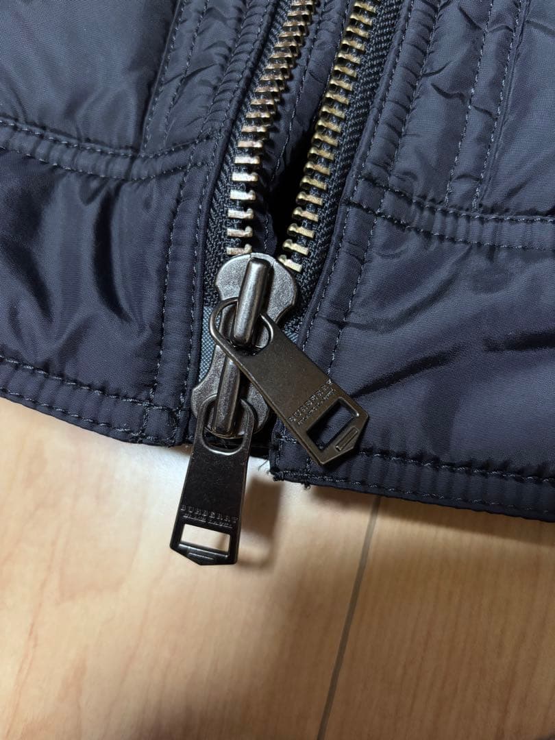 バーバリーブラックレーベル キルティング ライダース サイズS ファー無し