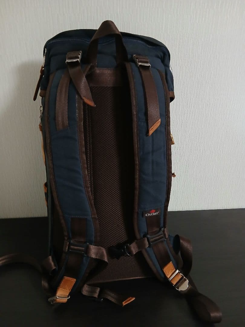 と*。様 マスターピース　ポテンシャル　ネイビー キャンバス スエード リュック