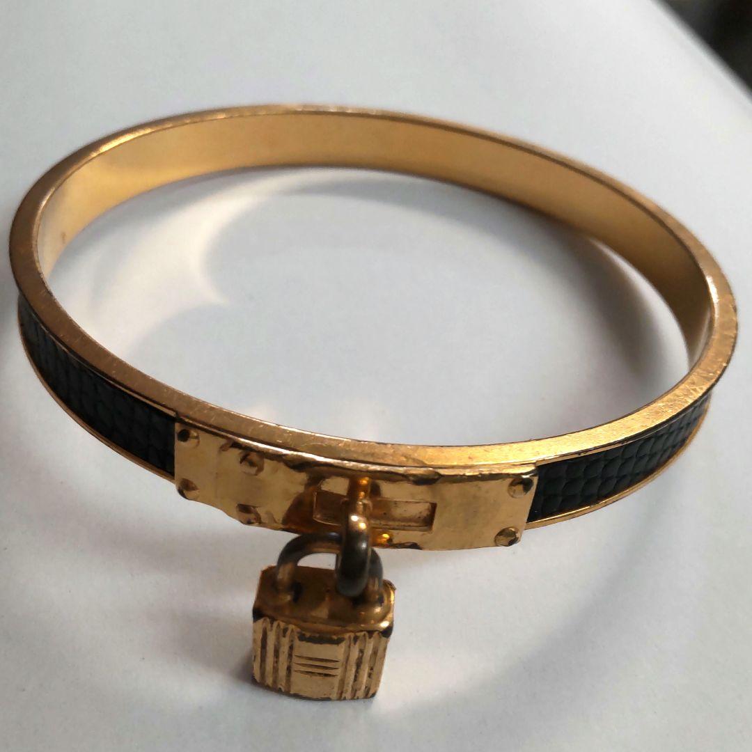 HERMES ケリーバングル 鍵 Black Gold 中古 正規品