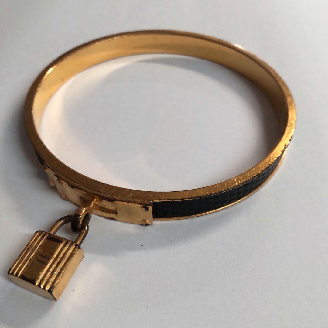 HERMES ケリーバングル 鍵 Black Gold 中古 正規品