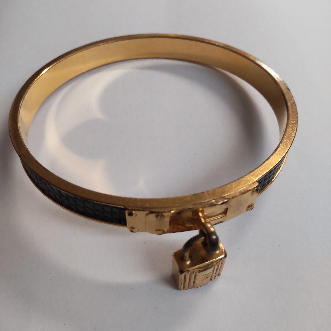 HERMES ケリーバングル 鍵 Black Gold 中古 正規品