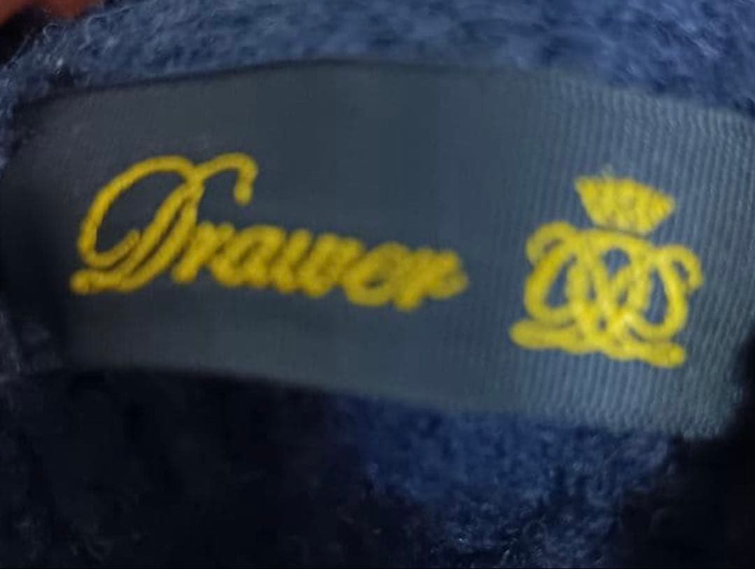 値下げ　Drawer ドロワー　ニットベスト 　ジレ　ケーブル編み　カシミア混