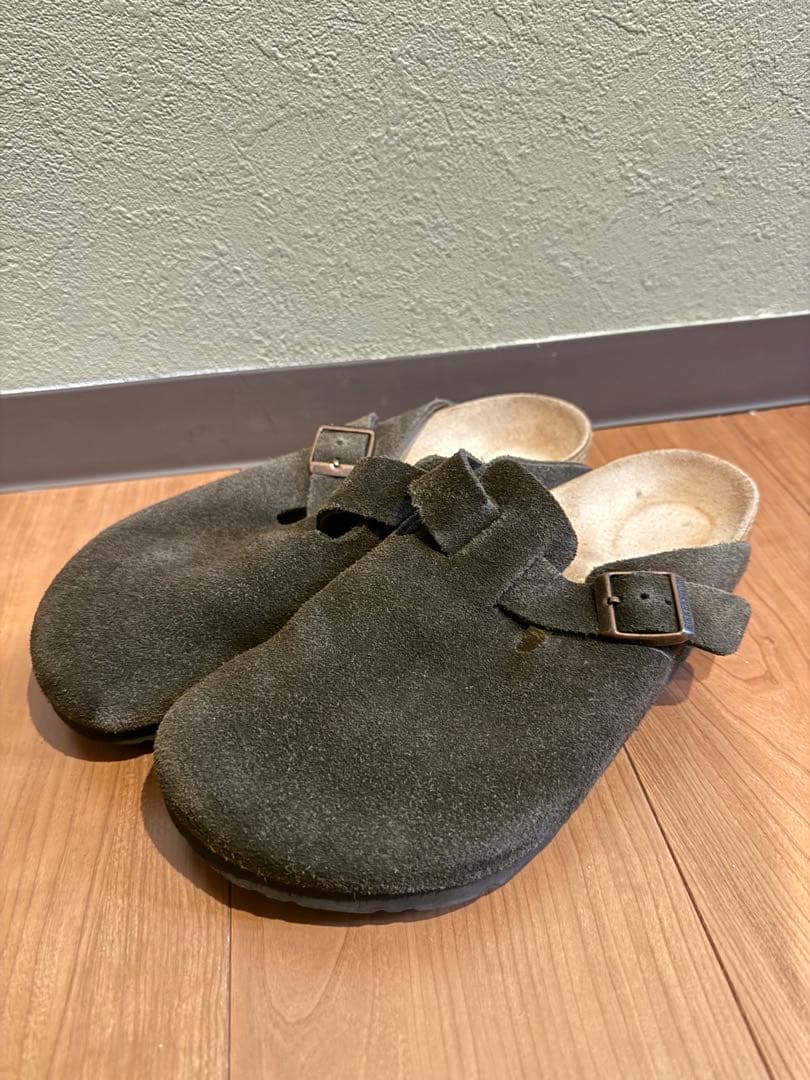 ビルケンシュトック ボストン ブラウン スエード サンダル 42