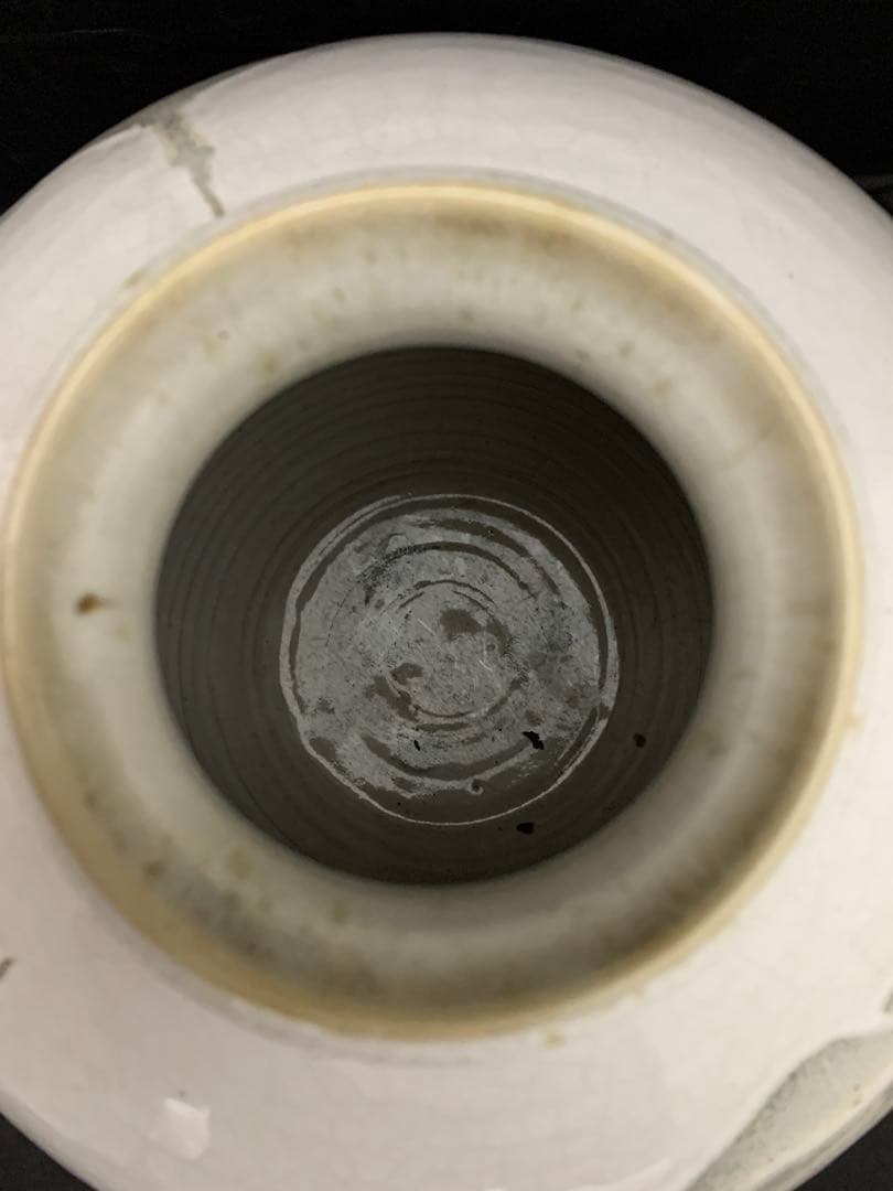 奈良赤膚焼　赤膚山　大塩玉泉　花瓶　壺　花生け　花入　遠州七窯