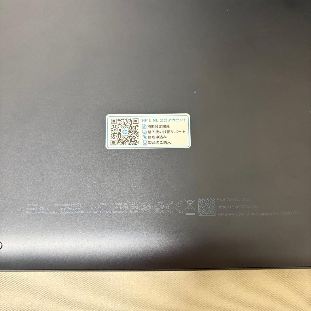 Windowsノート本体 HP Envy x360 2-in-1 Laptop 14-fc0017TU